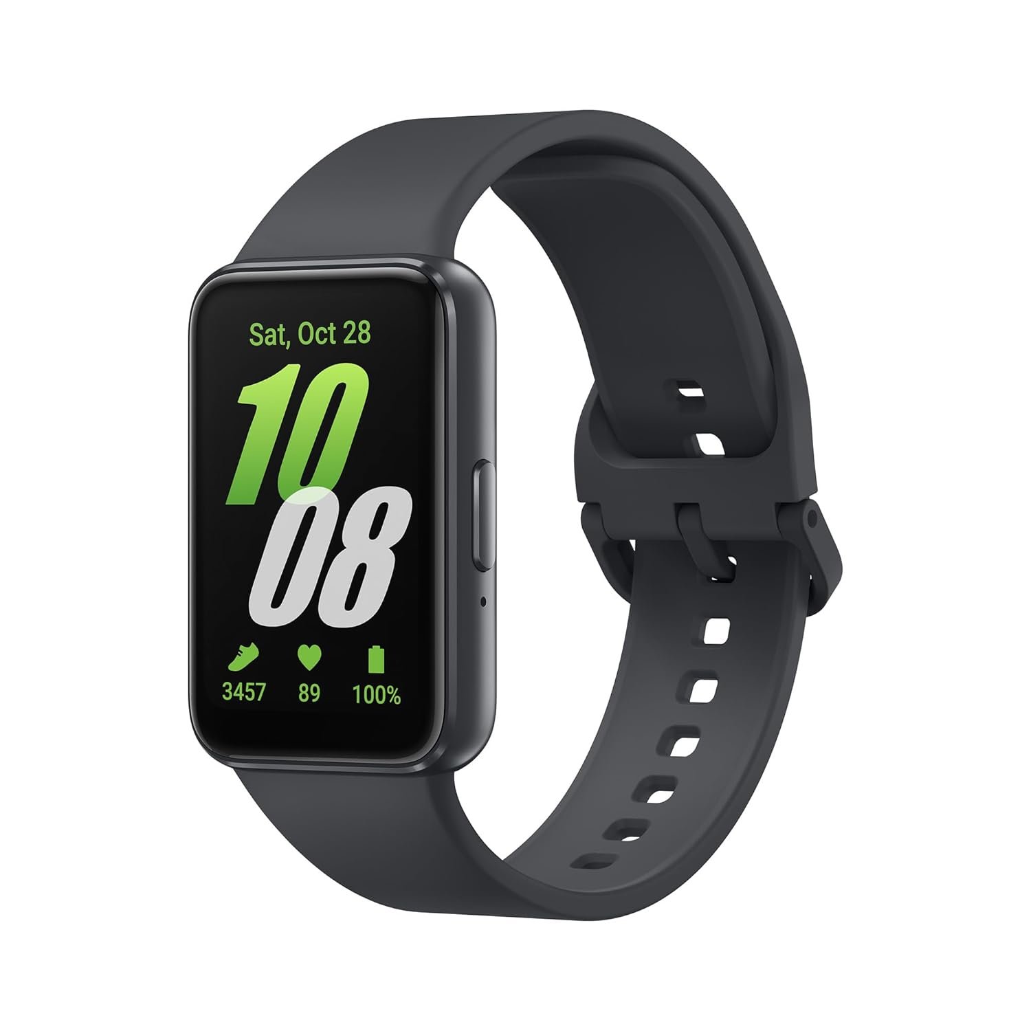 Z1 Samsung Galaxy Fit3 Light and Sleek Fitness Band, 13 Days Battery, 100+ Exercises and Sleep Tracking, Dark Gray (Black) - Image 1